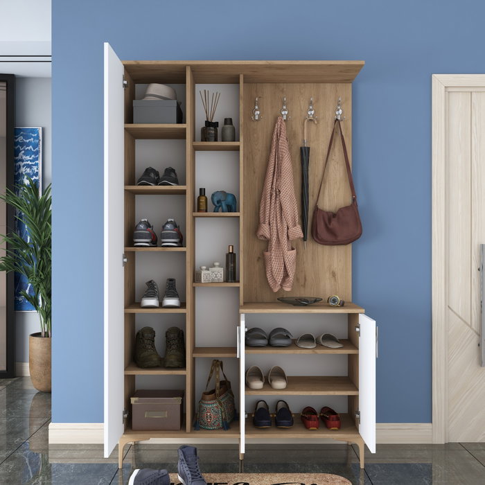 Hanah Home Recibidor EA109 - 2695 Nogal y Blanco